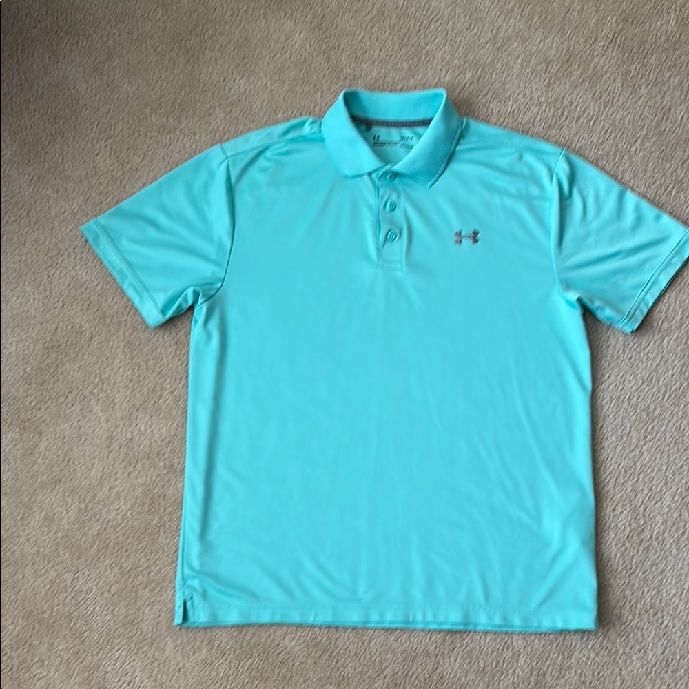 Under Armour Blue Polo Shirt Classic Style